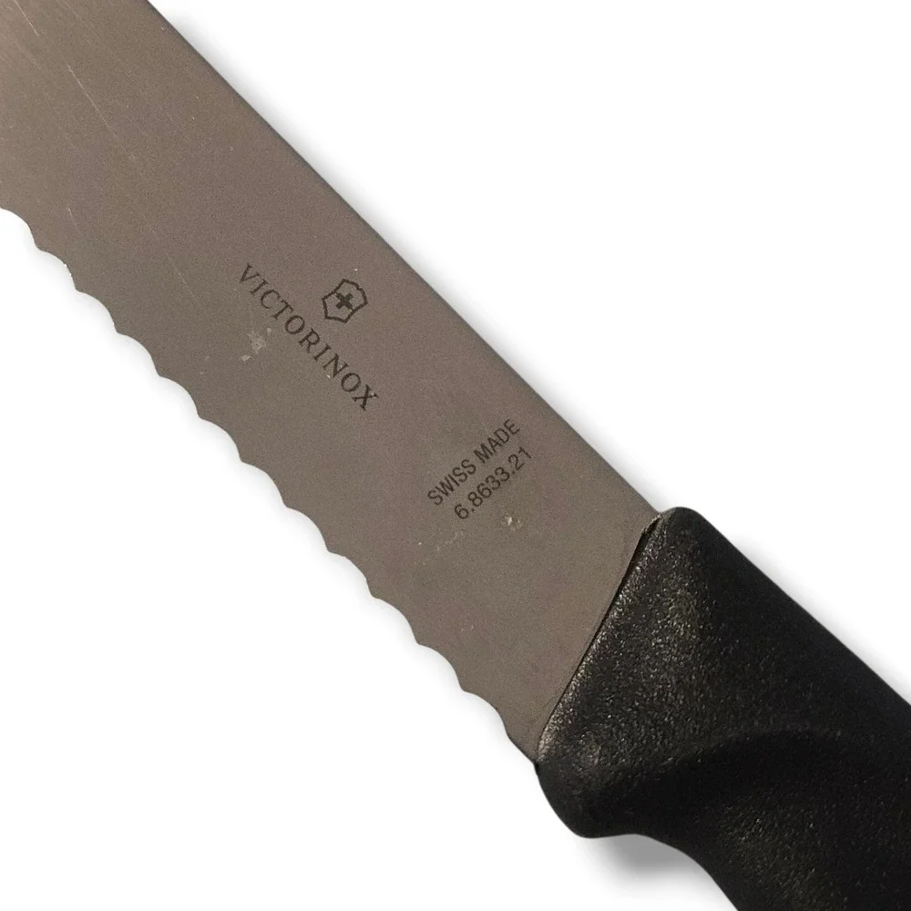 Victorinox Serrated 8 Inch Blade Bread Knife‎ Kitchen Black Swiss Made 6.8633.21